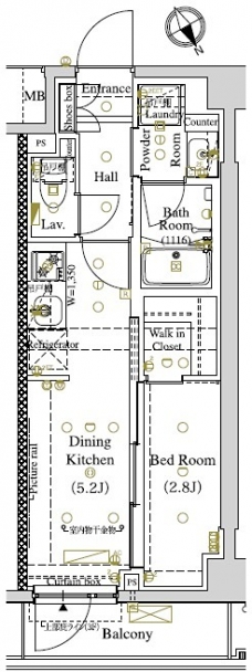 ARKMARK東大井の間取り図