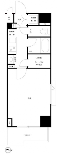 ルーブル市ヶ谷の間取り図