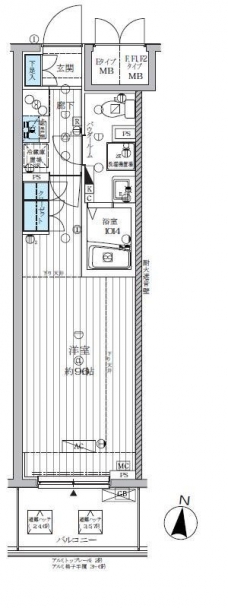 ランドステージ両国の間取り図