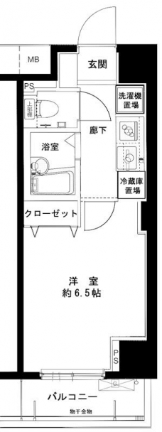 メインステージ西新宿の間取り図