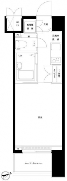 ルーブル早稲田の間取り図