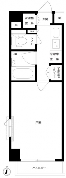 ルーブル豊島千川の間取り図