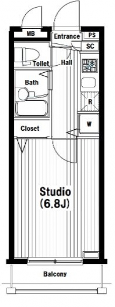 ガラ・シティ笹塚駅前の間取り図