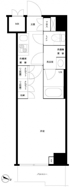 ルーブル方南町弐番館の間取り図