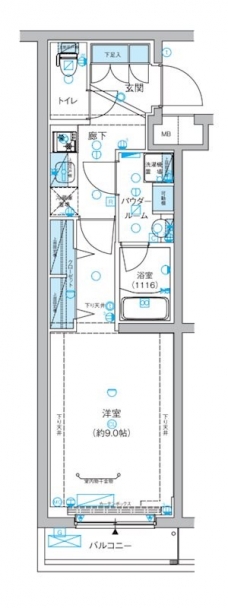 メインステージ富士見台の間取り図