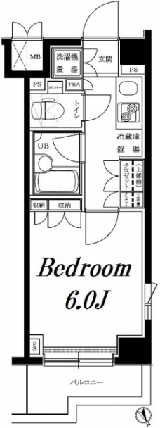 ルーブル目黒不動前の間取り図
