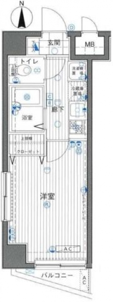 プレールアパートメント芦花公園の間取り図