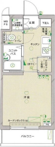 ルーブル芦花公園の間取り図