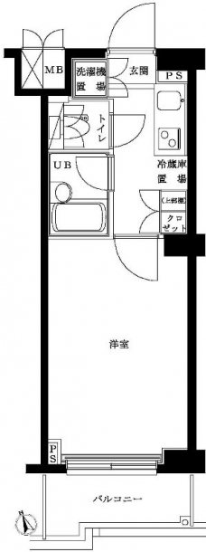 ルーブル神楽坂弐番館の間取り図