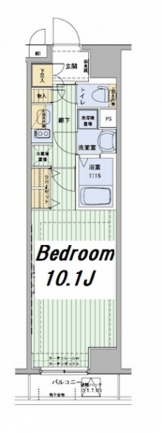 メインステージ浅草橋駅前の間取り図