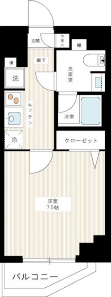 ＡＺＥＳＴ千住大橋の間取り図