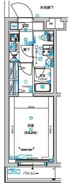 メインステージ富士見台の間取り図