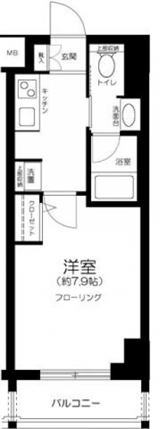 プレール・ドゥーク浜松町の間取り図