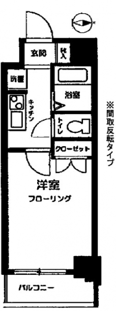 スカイコート笹塚駅前の間取り図
