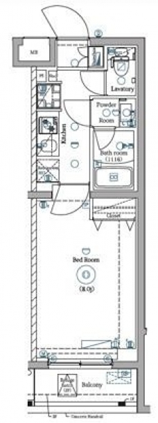 DIPS明大前の間取り図