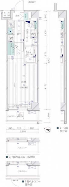 メインステージ上野毛IIの間取り図