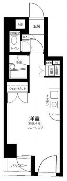 パークウェル世田谷若林の間取り図