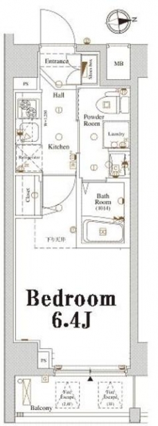 アクサス大塚の間取り図