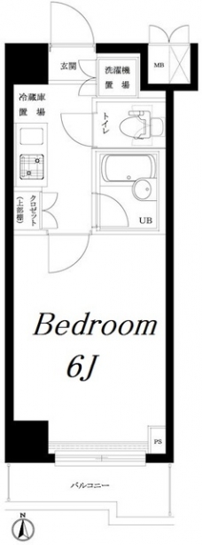 ルーブル中野ガーデンの間取り図