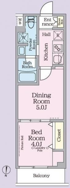 ＡＲＫＭＡＲＫ池袋本町の間取り図