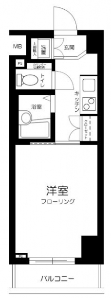 ルーブル早稲田の間取り図