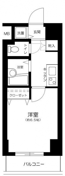 エスコート蒲田の間取り図