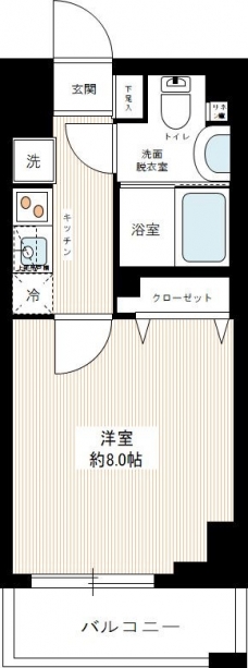 ＨＹ’ｓ ｓｔａｇｅ 浅草今戸の間取り図
