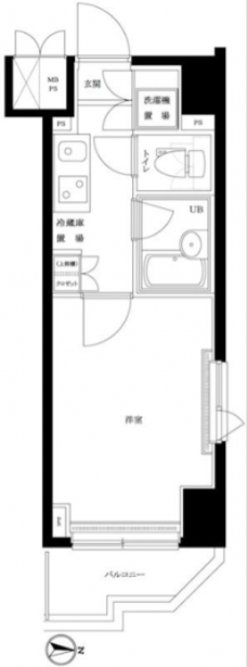 ルーブル中野新橋参番館の間取り図