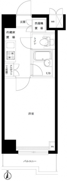 ルーブル中野ガーデンの間取り図