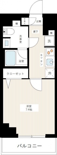 ＡＺＥＳＴ千住大橋の間取り図