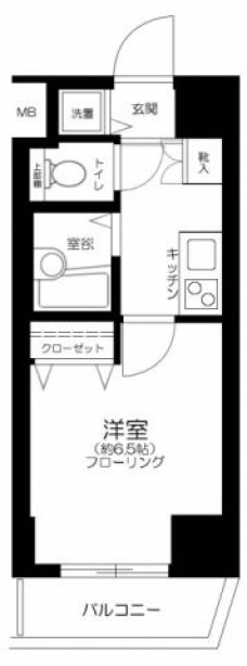 エスコート蒲田の間取り図