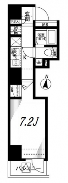 プレール・ドゥーク錦糸町IIIの間取り図