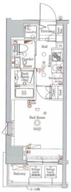 グラントゥルース大森ライズの間取り図