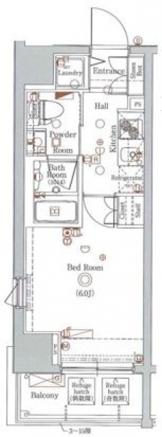 グラントゥルース大森ライズの間取り図