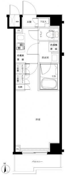 ルーブル練馬伍番館の間取り図