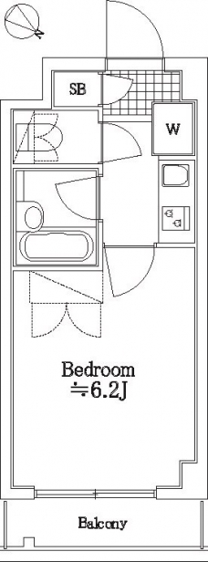 ジェイシティ渋谷の間取り図