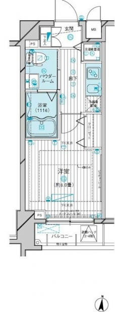 メインステージ多摩川IIの間取り図