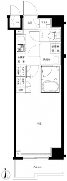 ルーブル練馬伍番館の間取り図