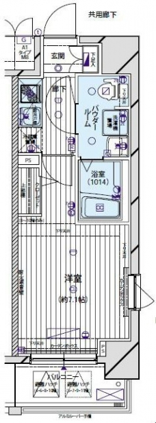 メインステージ亀戸の間取り図