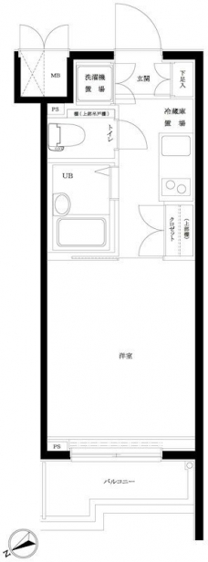 ルーブル早稲田の間取り図