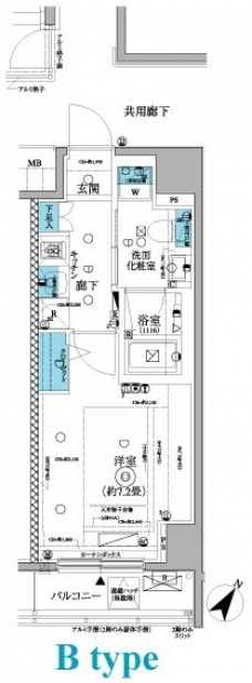 フェニシア三軒茶屋の間取り図
