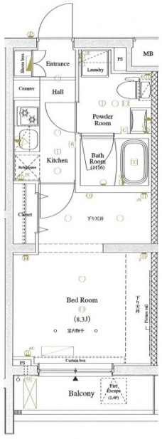 アクサス国分寺の間取り図