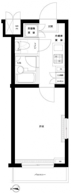 ルーブル早稲田六番館の間取り図