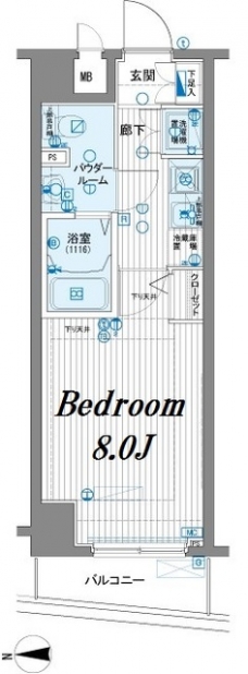 メインステージ田端参番館の間取り図