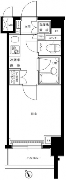 ルーブル目黒不動前の間取り図