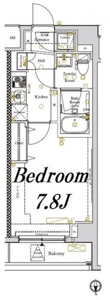 アクサス文京東大前の間取り図
