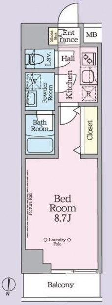 ＡＲＫＭＡＲＫ池袋本町の間取り図