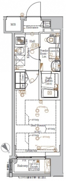 ヴァローレクオリタ池袋の間取り図