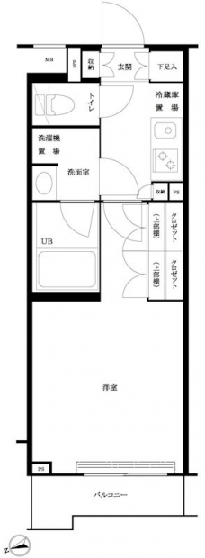 ルーブル大森西の間取り図