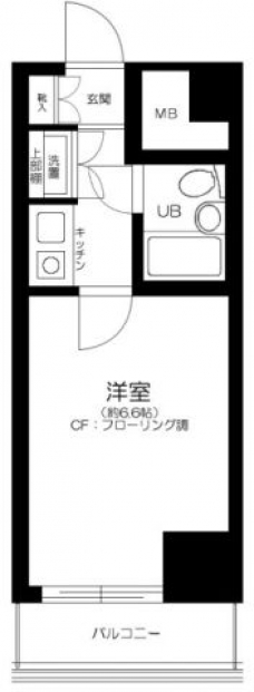 ヴェラハイツ蔵前の間取り図